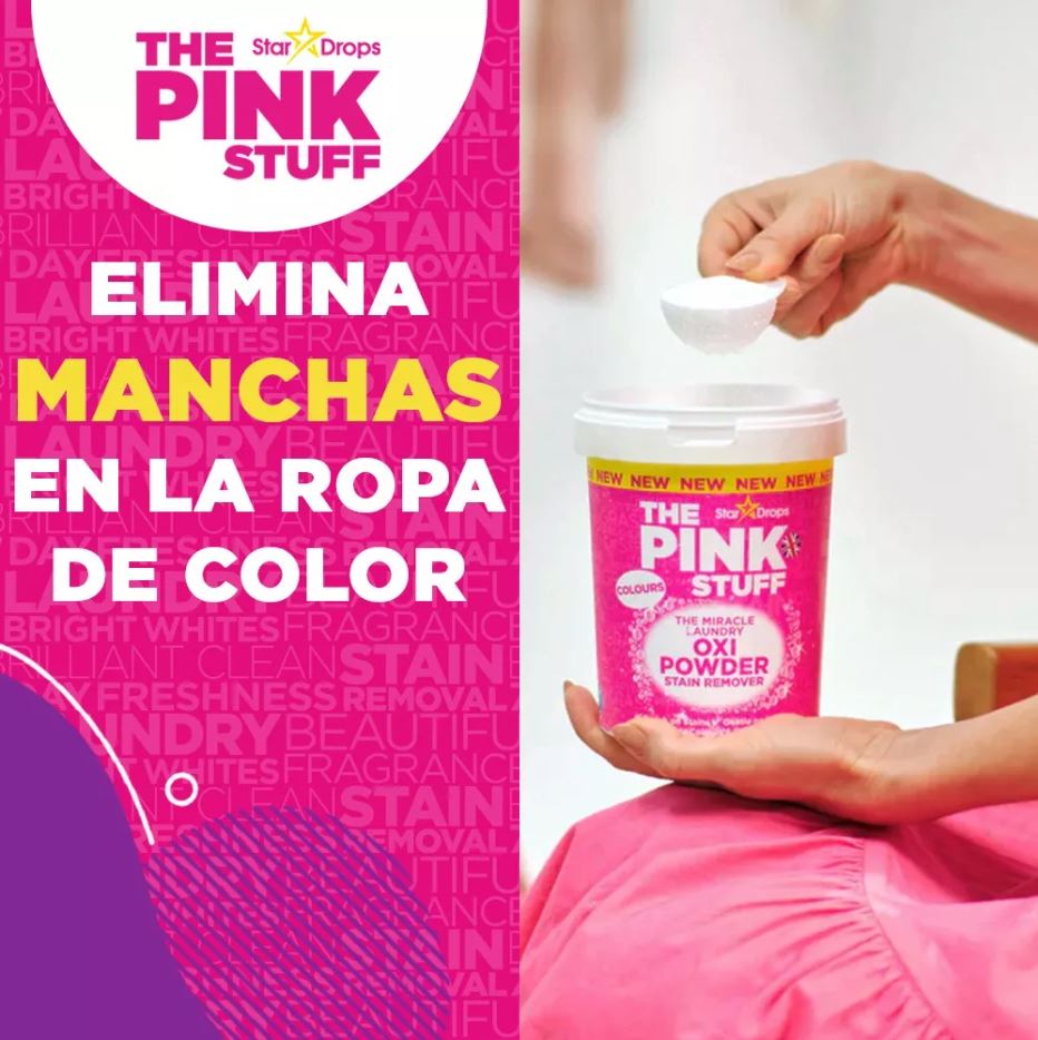 Quitamanchas Polvo Colores The Pink Stuff 1 kg