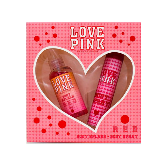 Love Pink Estuche Red Body Splash 140 ml + Body Spray 75 ml