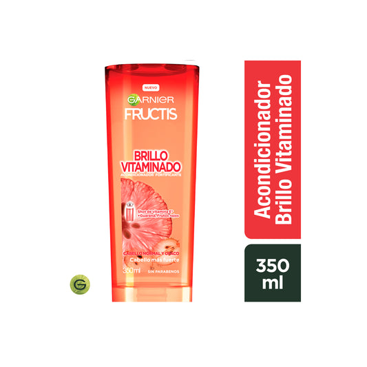 Fructis Acondicionador Brillo vitaminado 350ml