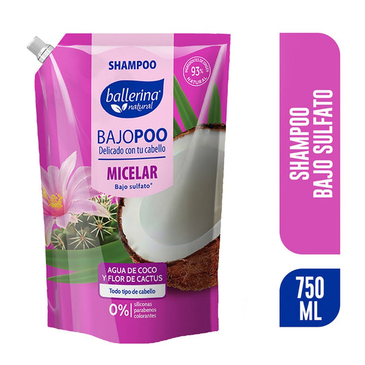 Ballerina Doypack shampoo Micelar bajo en sulfato  750 ml