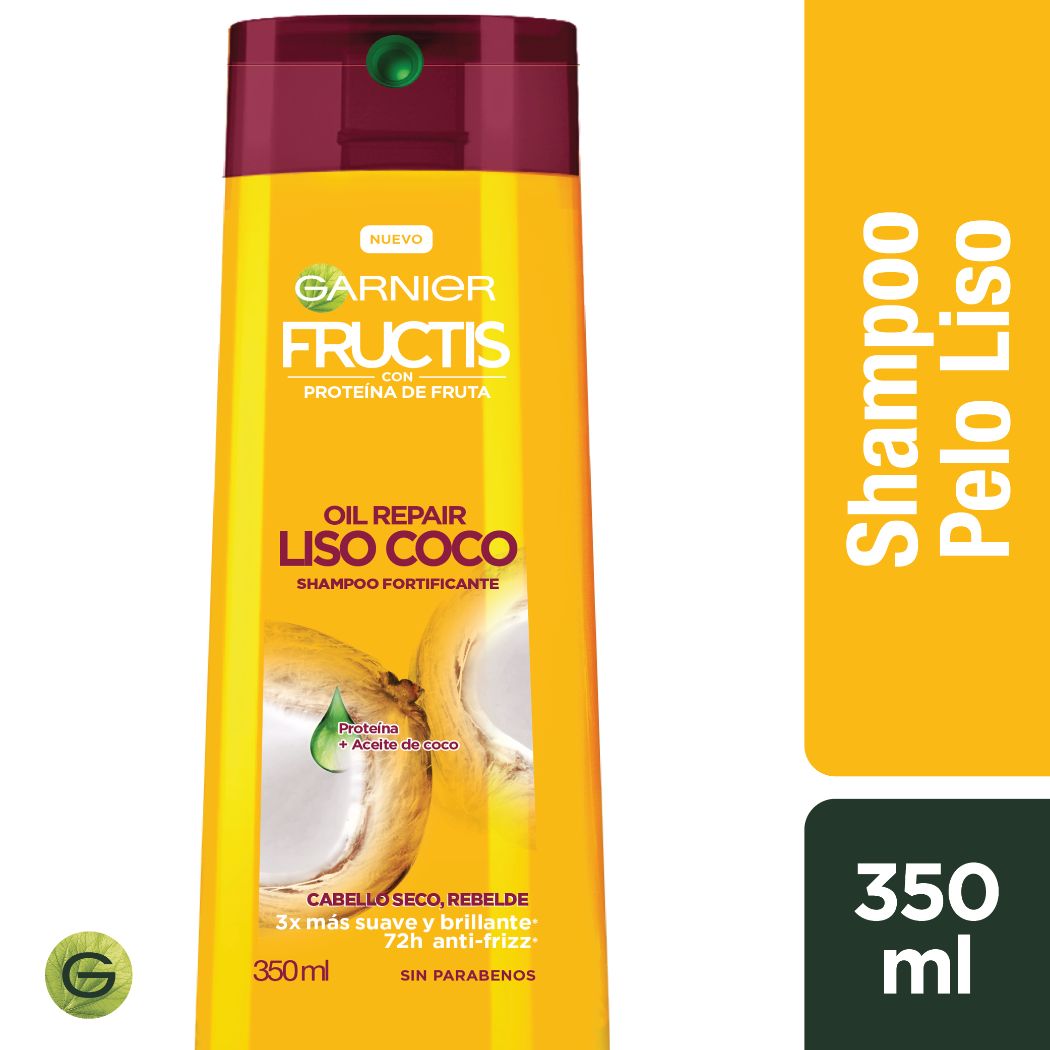 Fructis Shampoo pelo liso coco 350ml