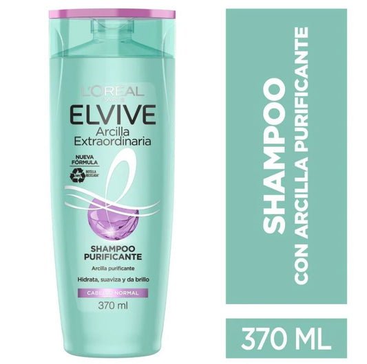 Elvive Shampoo arcilla purificante 370ml